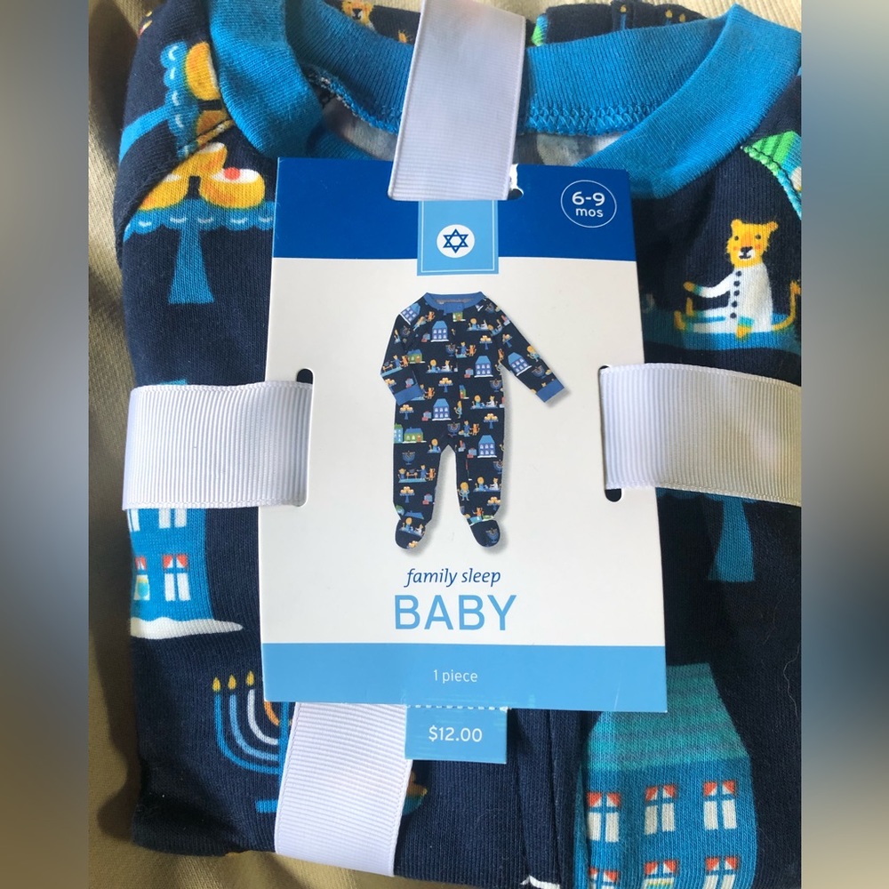 Hanukkah baby one piece pajamas 6-9 months new